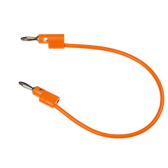 Buchla - Banana Cable 25cm (orange) - zum Schließen ins Bild klicken