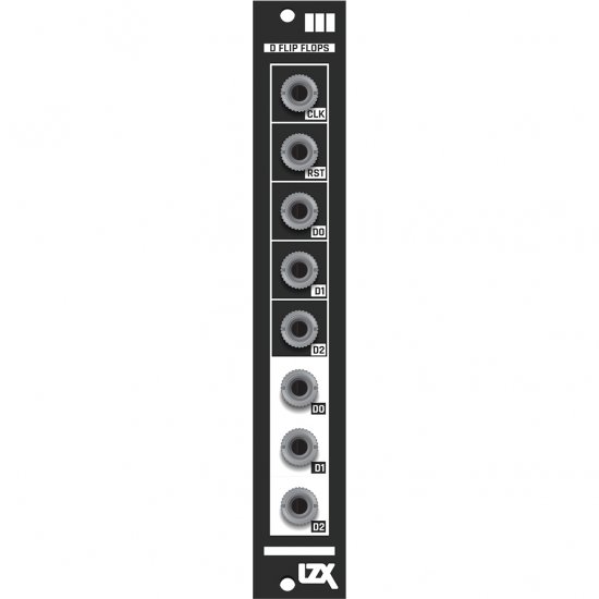 LZX Industries - Castle 111 D Flip Flops (PCB & Frontpanel) - zum Schließen ins Bild klicken